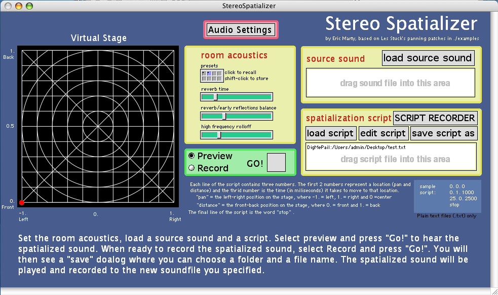 Stereo Spatializer (screenshot)